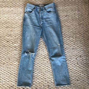 AGOLDE
Riley High Rise Straight Crop Jeans